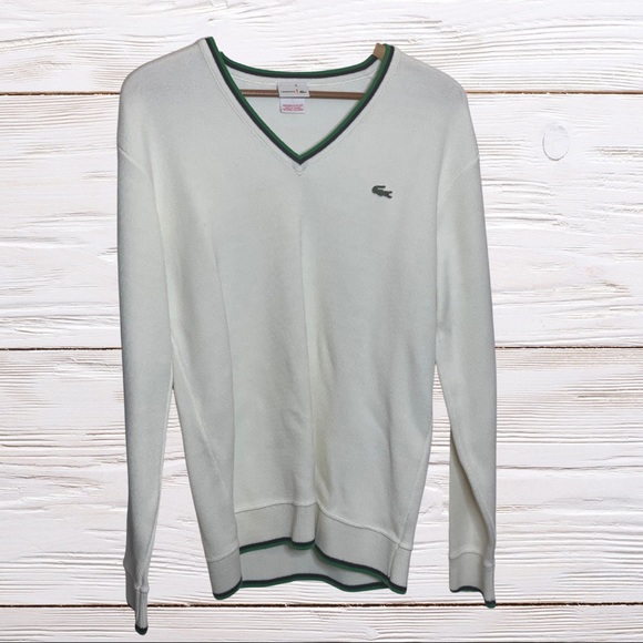 Lacoste Other - White Lacoste Sweater Size 5